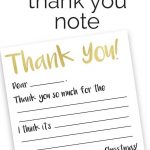 Free Kid's Thank You Note Printables | Christmas | Thank You Gifts   Free Printable Volunteer Thank You Cards