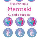 Free Mermaid Cupcake Toppers, Print Out And Pimp Your Cupcakes   Free Printable Whale Cupcake Toppers