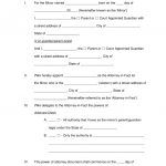 Free Minor (Child) Power Of Attorney Forms   Pdf | Word | Eforms   Free Printable Child Custody Papers
