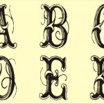 Free Monogram Stencils Printable | Tattoo Art | Alphabet Stencils   Free Printable Fancy Number Stencils