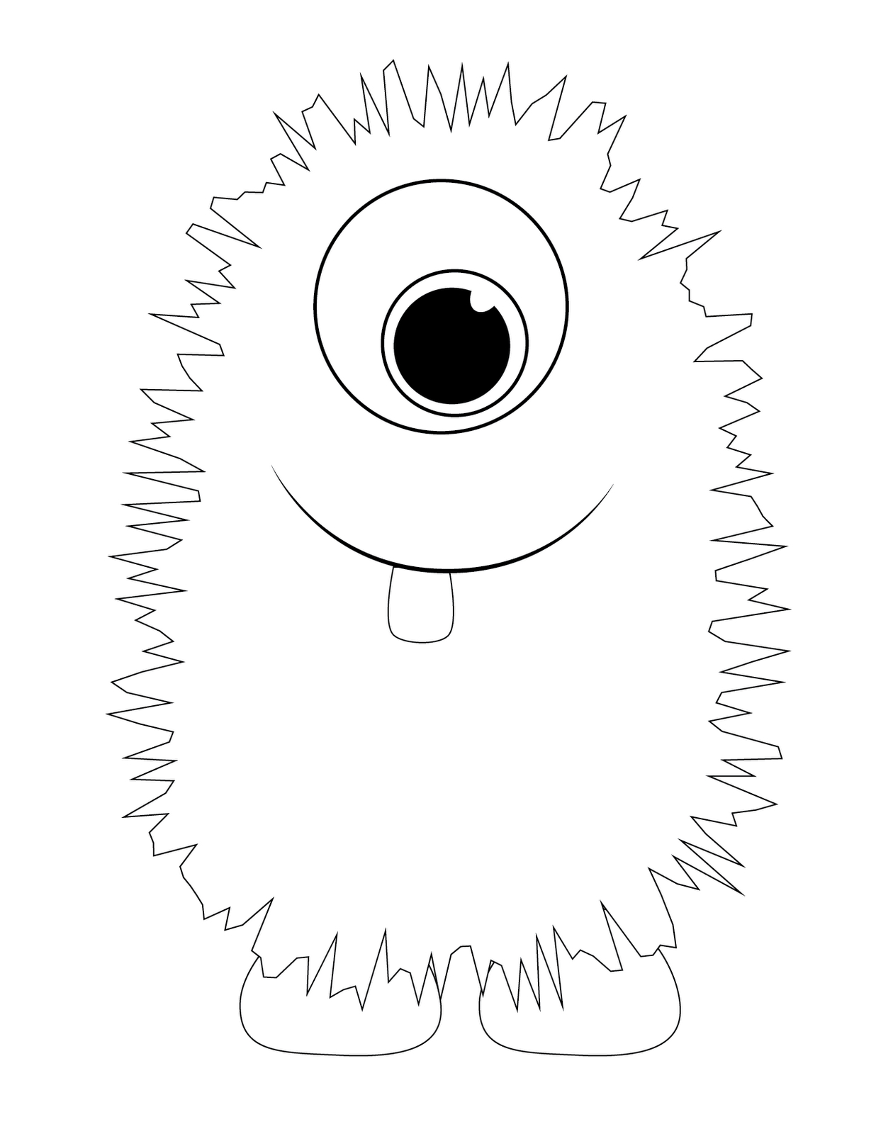 Build A Monster Printable Black And White