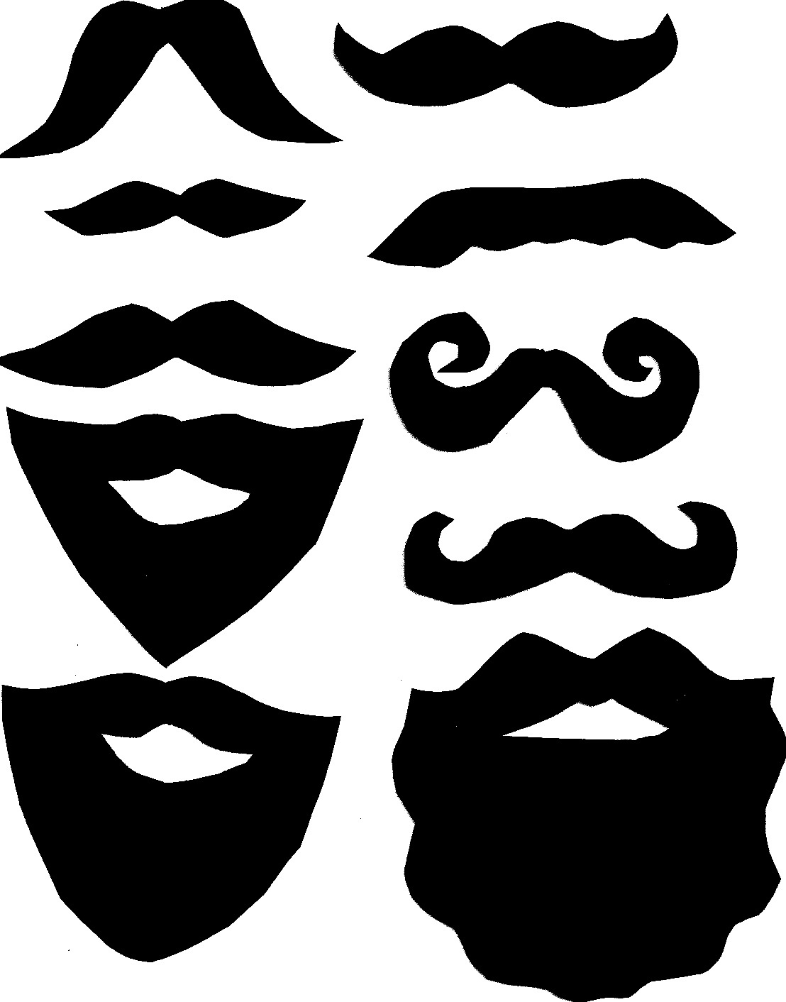 Free Mustache Printables, Download Free Clip Art, Free Clip Art On - Free Printable Mustache