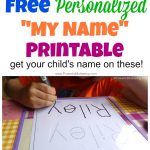 Free Name Tracing Worksheet Printable + Font Choices   Free Printable Practice Name Writing Sheets