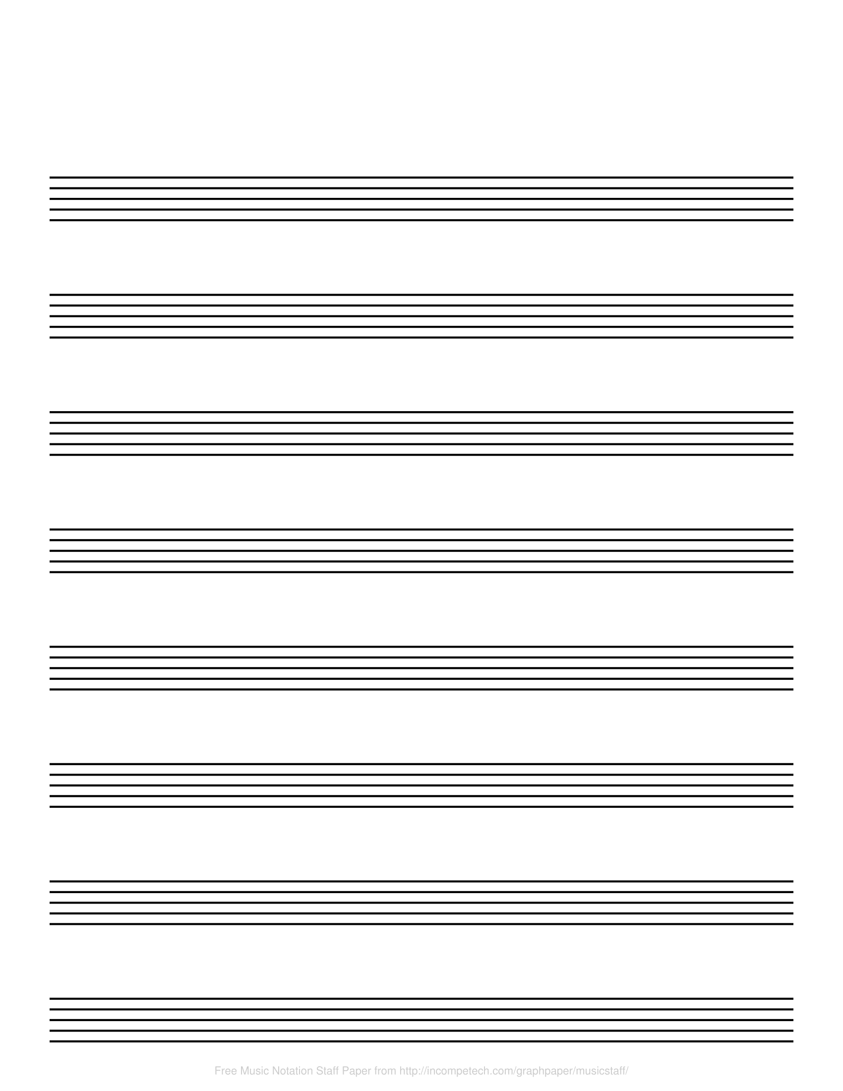 Free Printable Blank Music Staff Paper Printable Templates