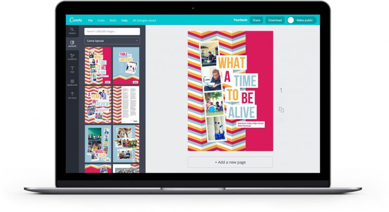 Free Online Yearbook Maker: Design A Custom Yearbook In Canva - Free