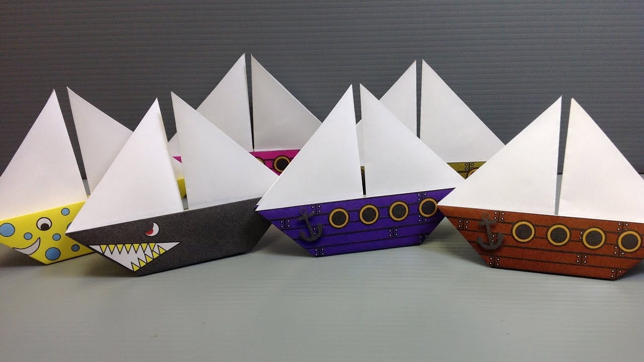 Free Origami Sailboat Paper - Print Your Own! - Pirate And Shark - Free Printable Sailboat Template