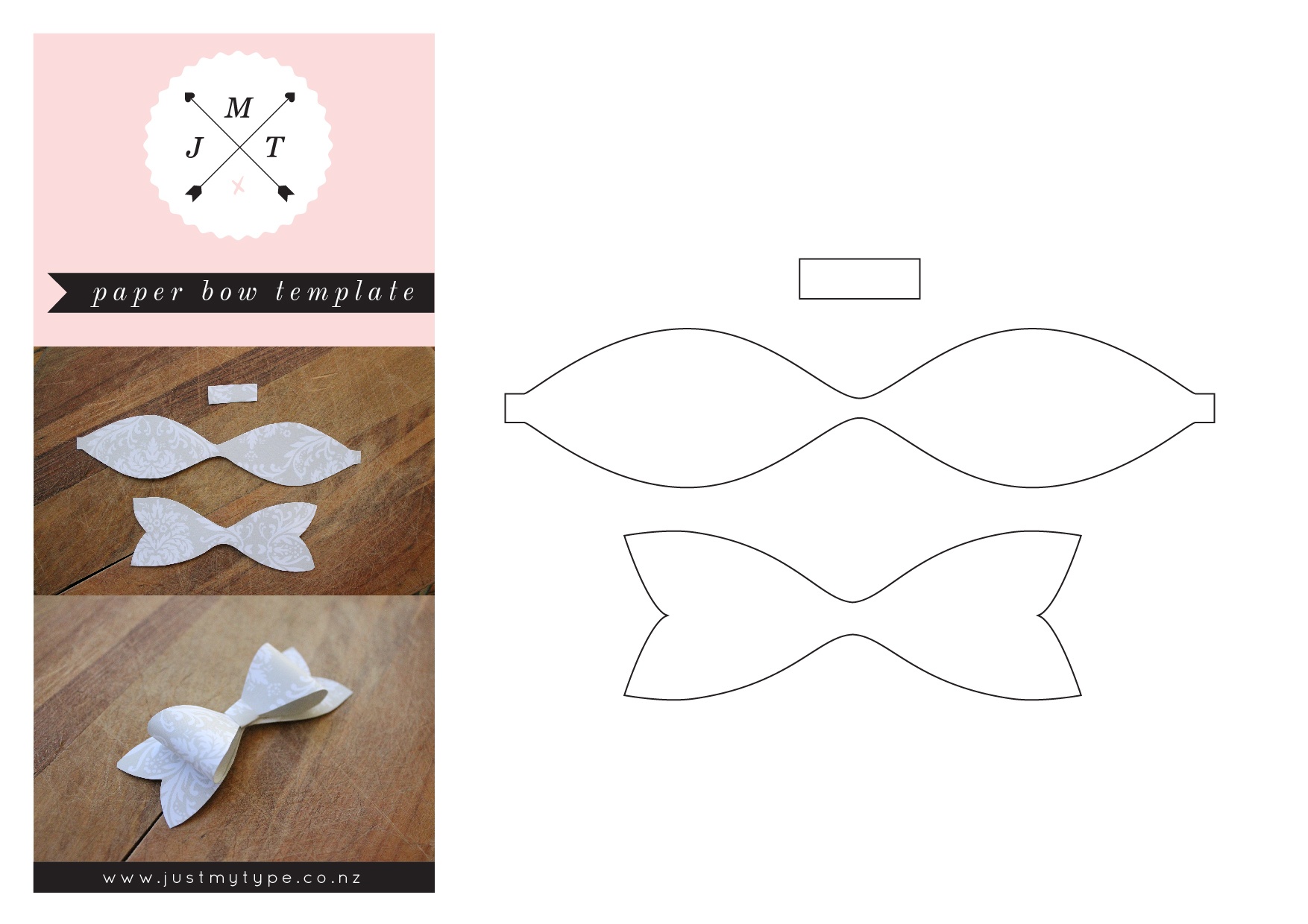 free bow tie template printable free printable