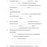Free Pennsylvania Guardian Of Minor Power Of Attorney Form   Word   Free Printable Legal Guardianship Forms