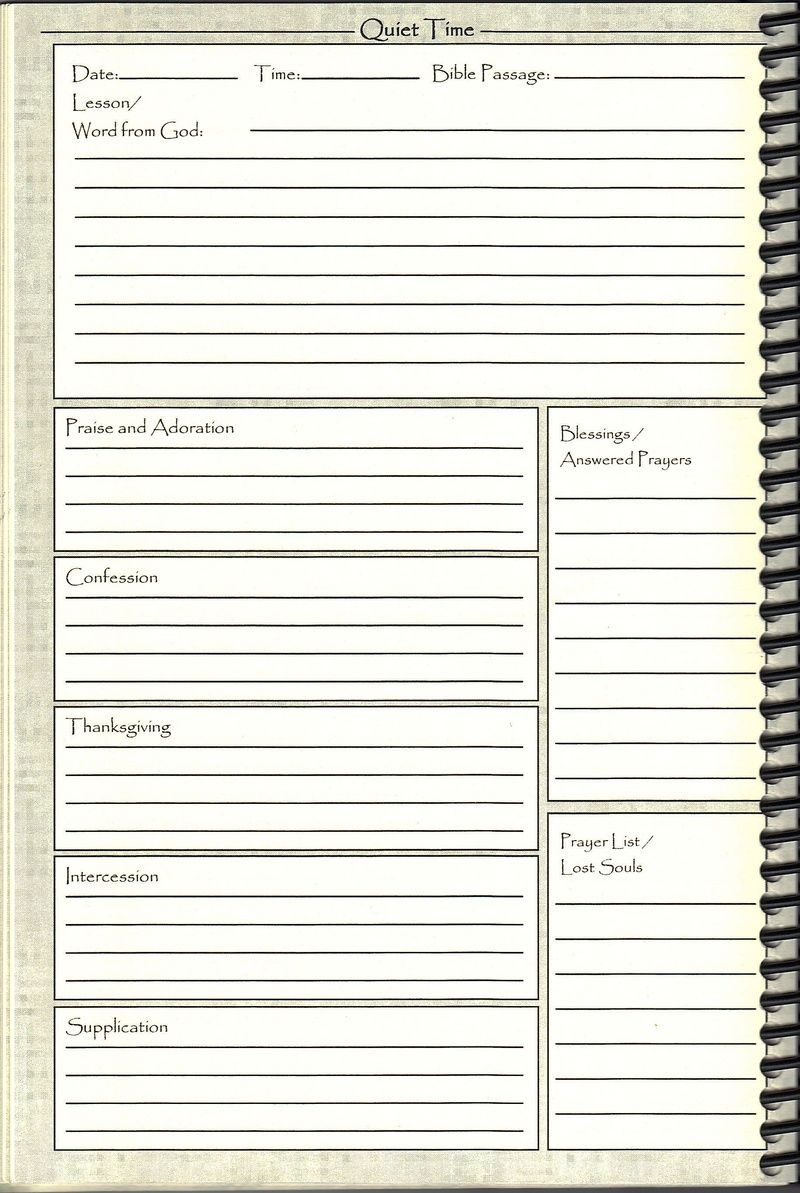Bible Study Journal Pages