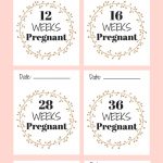 Free Pregnancy Milestone Cards | Must Have | Pregnancy Announcement   Free Printable Pregnancy Announcement Cards