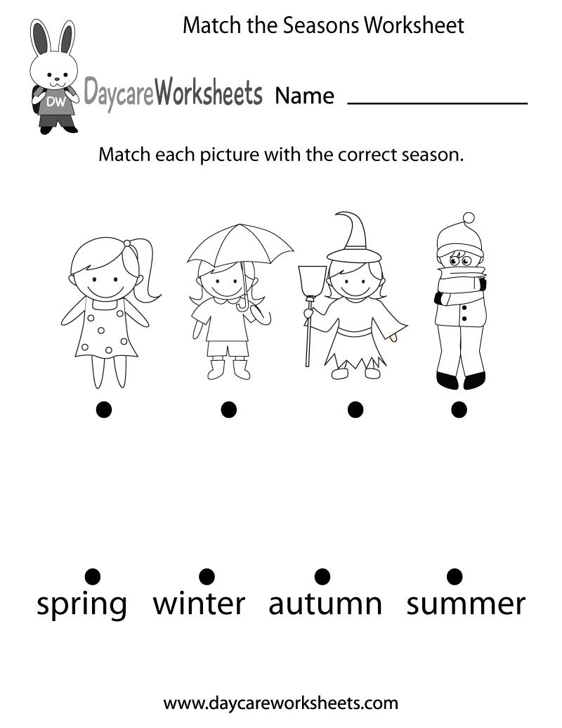Season Activities For Kindergarten