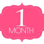 Free Printable 1 Month Old Sign | Baby   Photosmonth | Baby   Free Printable Baby Month Stickers