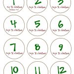 Free, Printable '12' Days Till Christmas Countdown Tags. Pdf To   Free Printable 12 Days Of Christmas Gift Tags