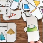 Free Printable 3D Shape Puzzles | Occupational Therapy | 3D Shapes   3D Shape Bingo Free Printable