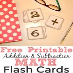 Free Printable Addition And Subtraction Math Flash Cards   Simple   Free Printable Math Flashcards Addition