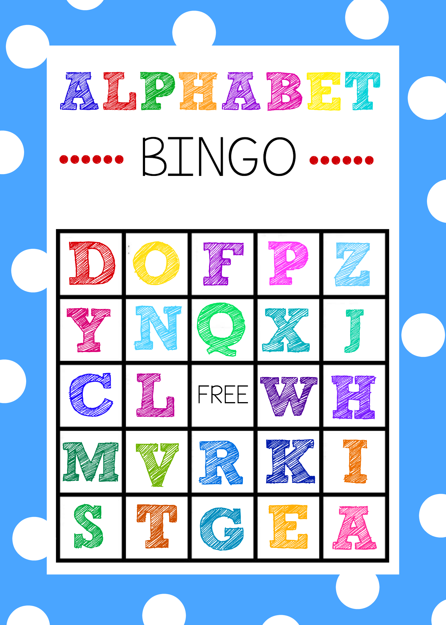Free Printable Alphabet Bingo Game - Free Printable Bingo Games