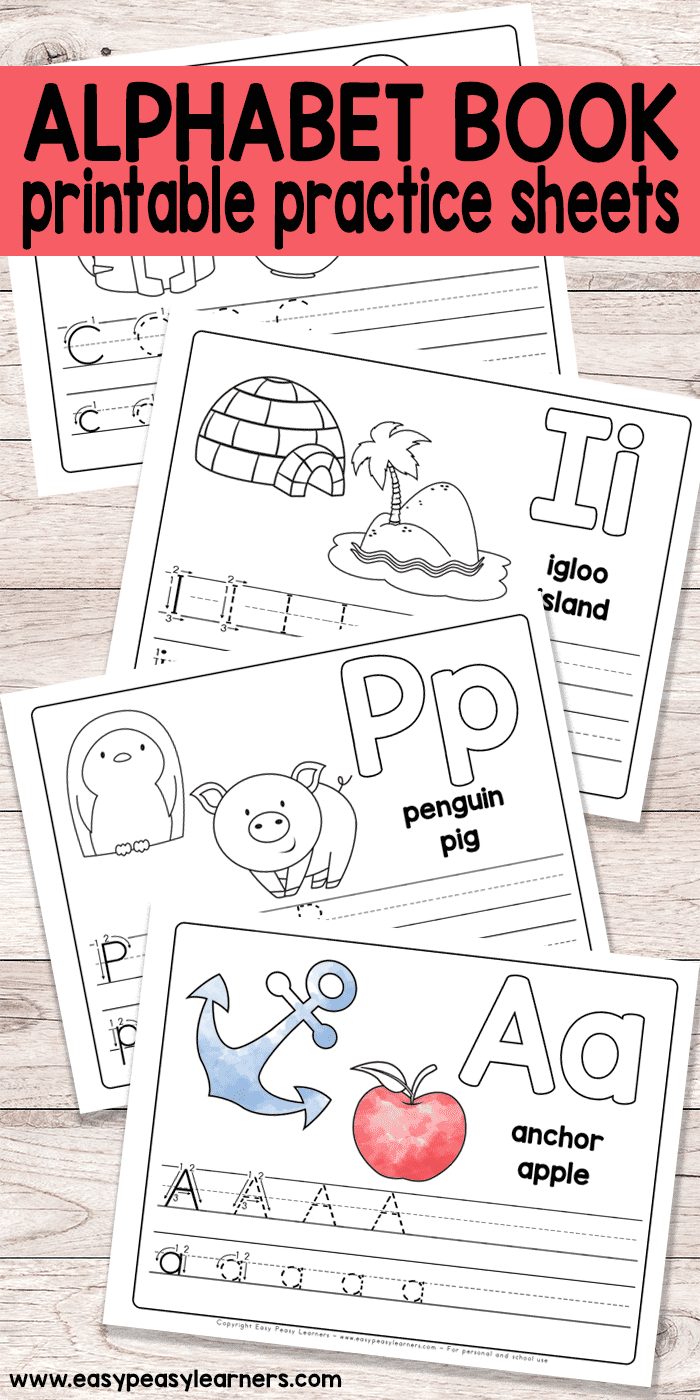 Free Printable Alphabet Book - Alphabet Worksheets For Pre-K And K - Free Printable Reading Books For Preschool