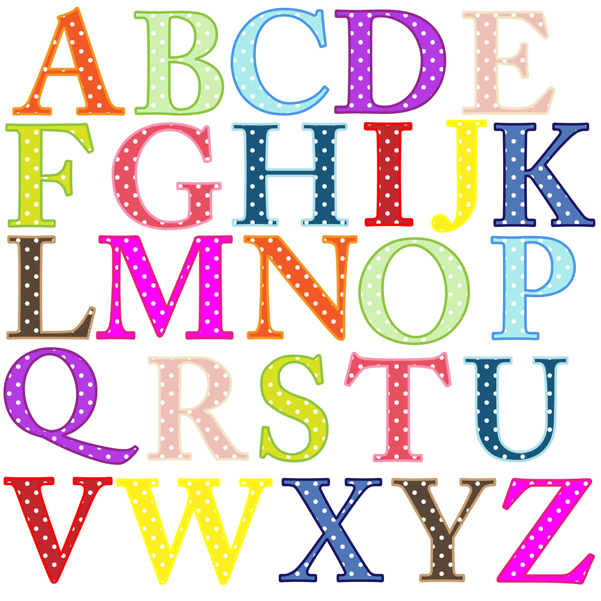 Free Printable Alphabet Cliparts, Download Free Clip Art, Free Clip - Free Printable Alphabet Letters