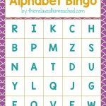 Free Printable! Alphabet Letters Bingo Game   Download Here!   Free Printable Alphabet Letters