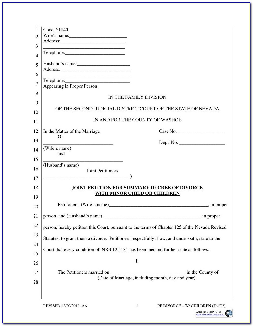Free Printable Arkansas Divorce Forms - Form : Resume Examples - Free Printable Divorce Papers For Arkansas