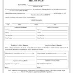 Free Printable Auto Bill Of Sale Form (Generic)   Free Legal Forms Online Printable