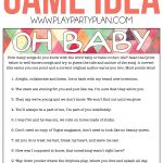 Free Printable Baby Shower Songs Guessing Game   Play Party Plan   Free Printable Baby Shower Games