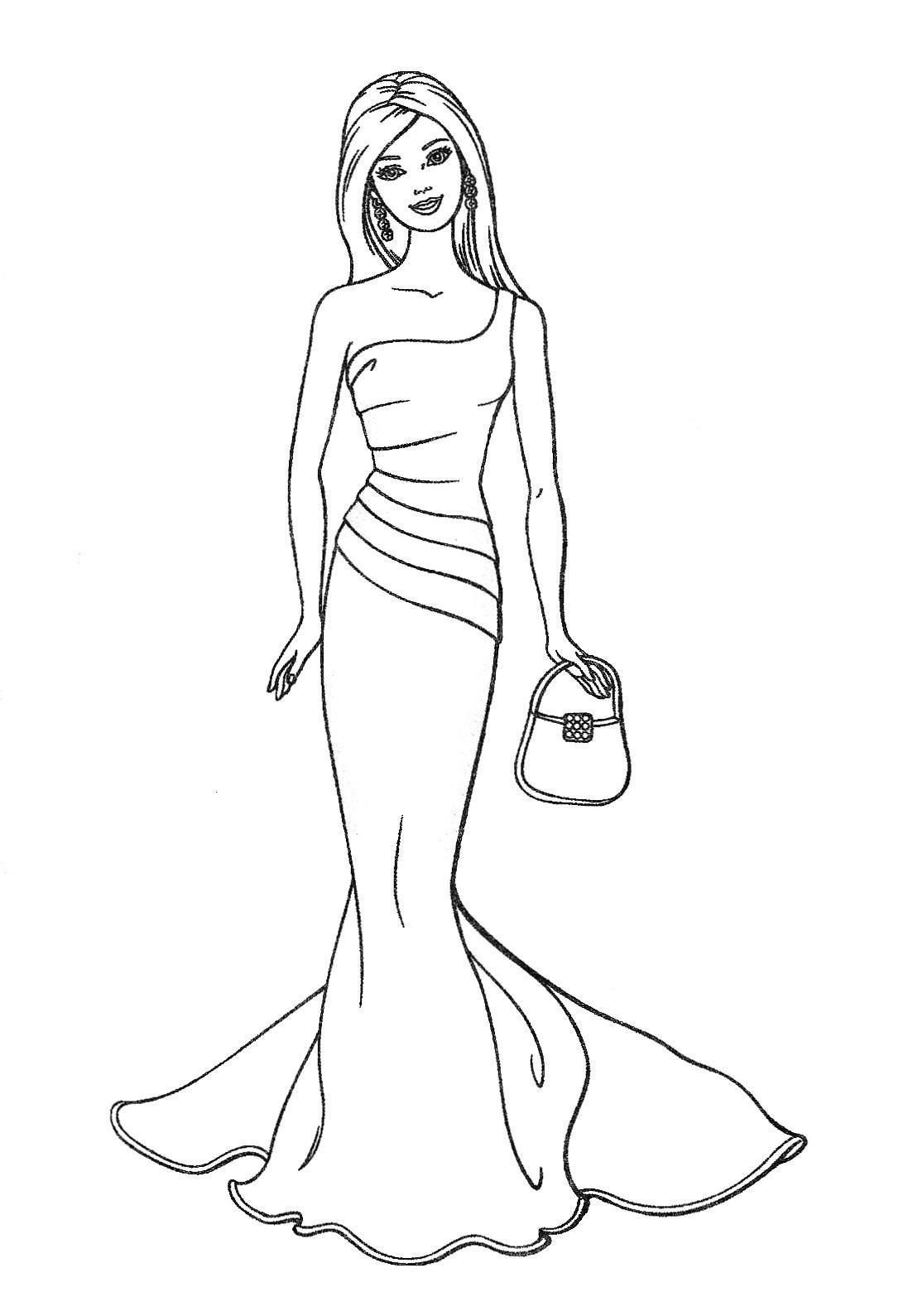 Free Printable Barbie Coloring Pages, Activity Sheets, Paper Crafts - Free Printable Barbie Coloring Pages