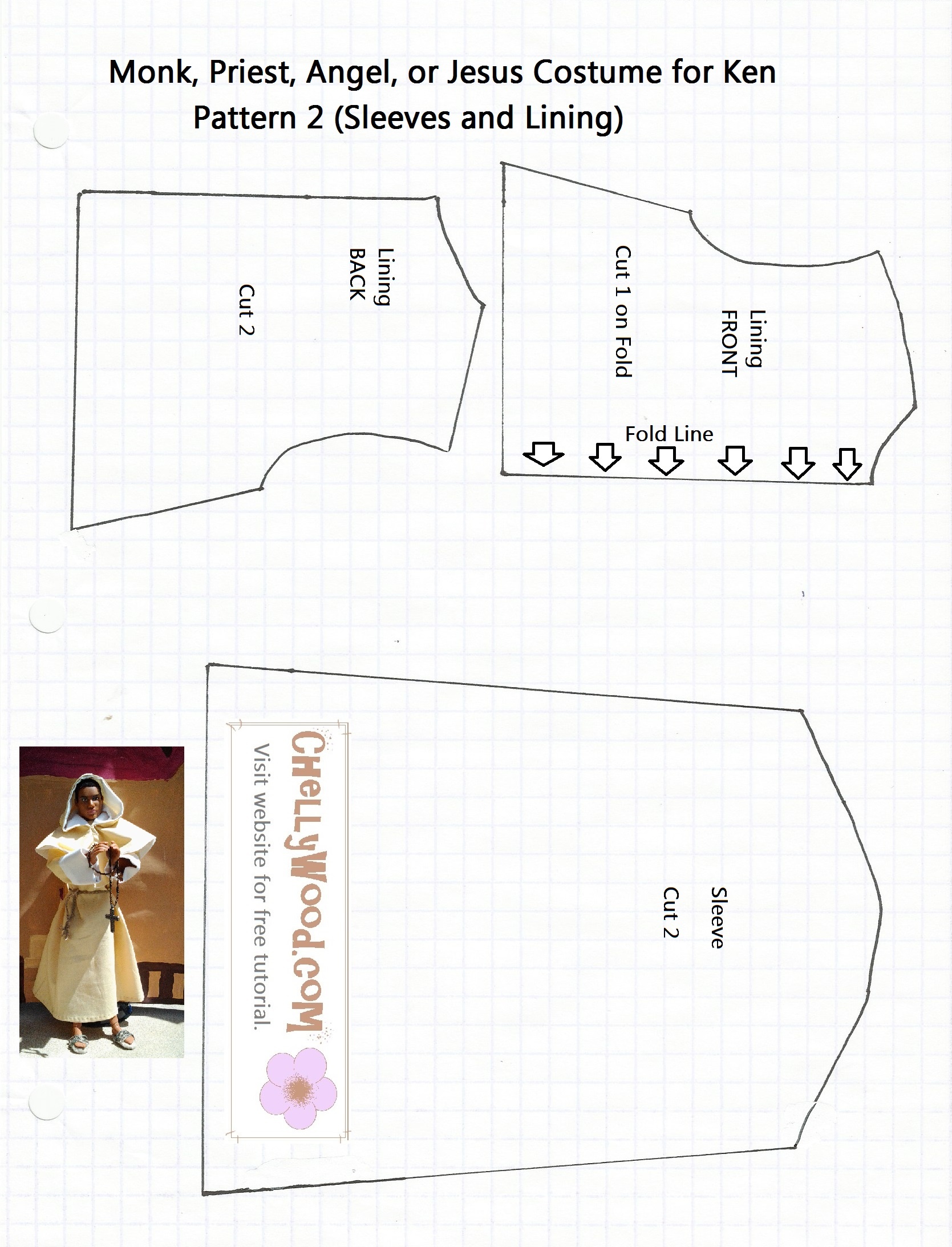 Free Printable Barbie Doll Clothes Patterns – Free, Printable Doll - Free Printable Barbie Doll Sewing Patterns Template