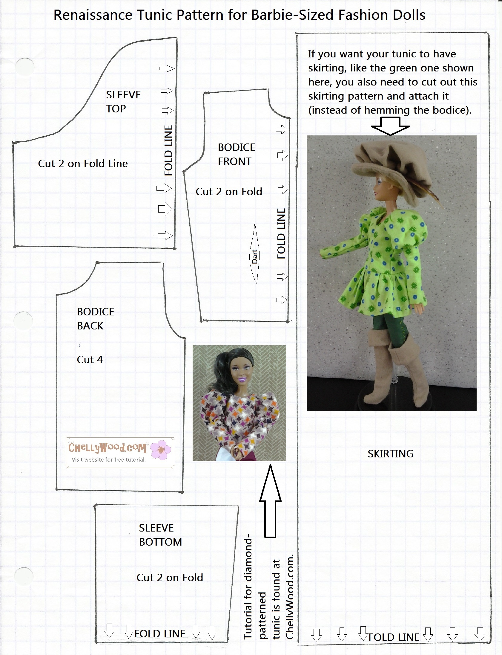 Free Printable Barbie Doll Sewing Patterns Template Free Printable