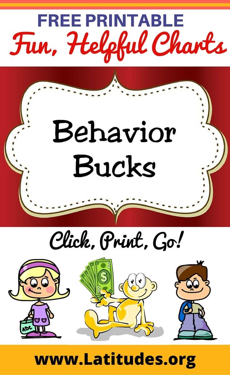 Free Printable Behavior Bucks For Kids | Behavior Charts | Toddler - Free Printable Chore Bucks