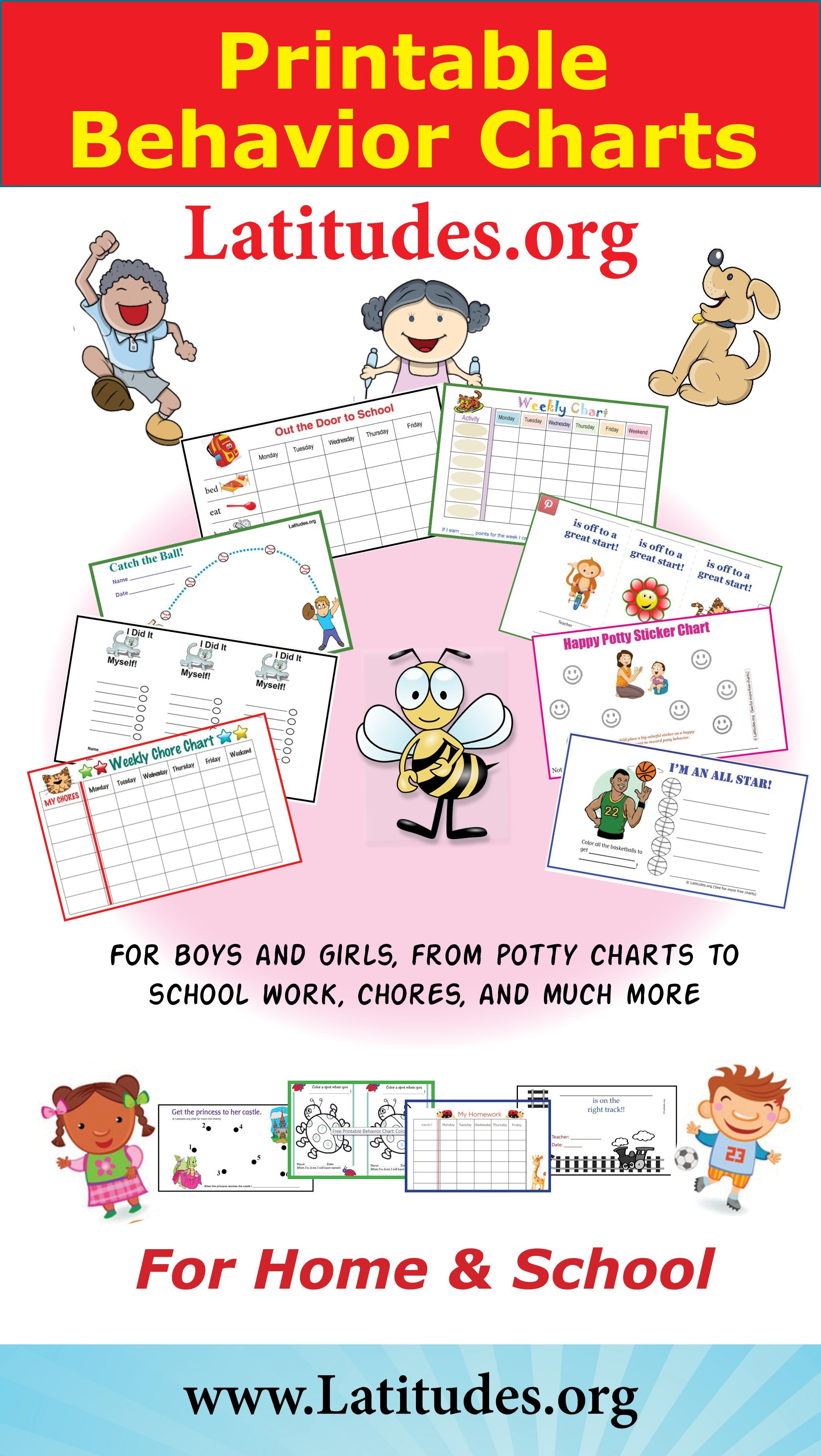 Free Printable Behavior Charts For Teachers Students Kindergarten Free Printable Charts For