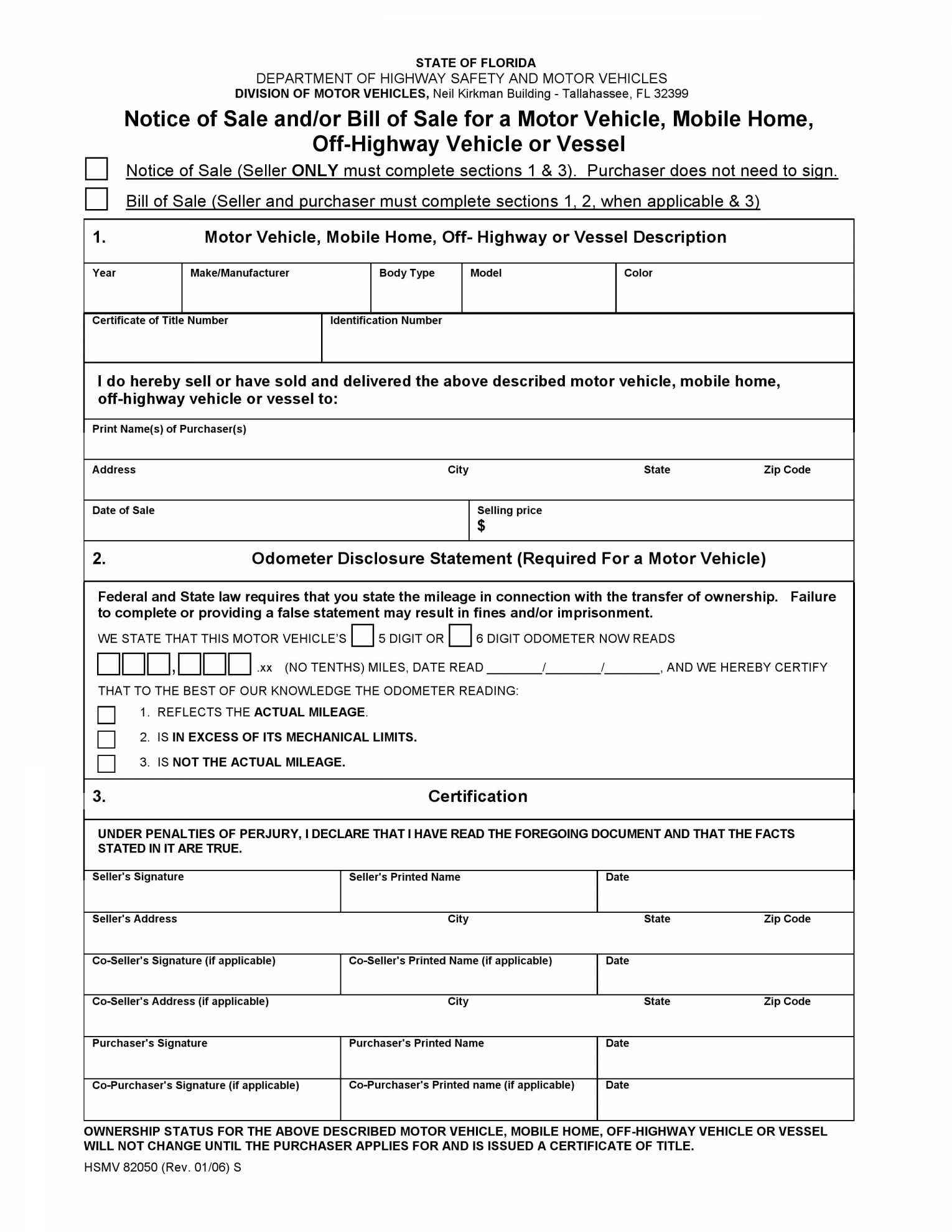 Free Printable Bill Of Sale Form For Mobile Home And Bill Of Sale - Free Printable Mobile Home Bill Of Sale