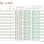 Free Printable Bill Pay Calendar Templates   Free Printable Bill Checklist
