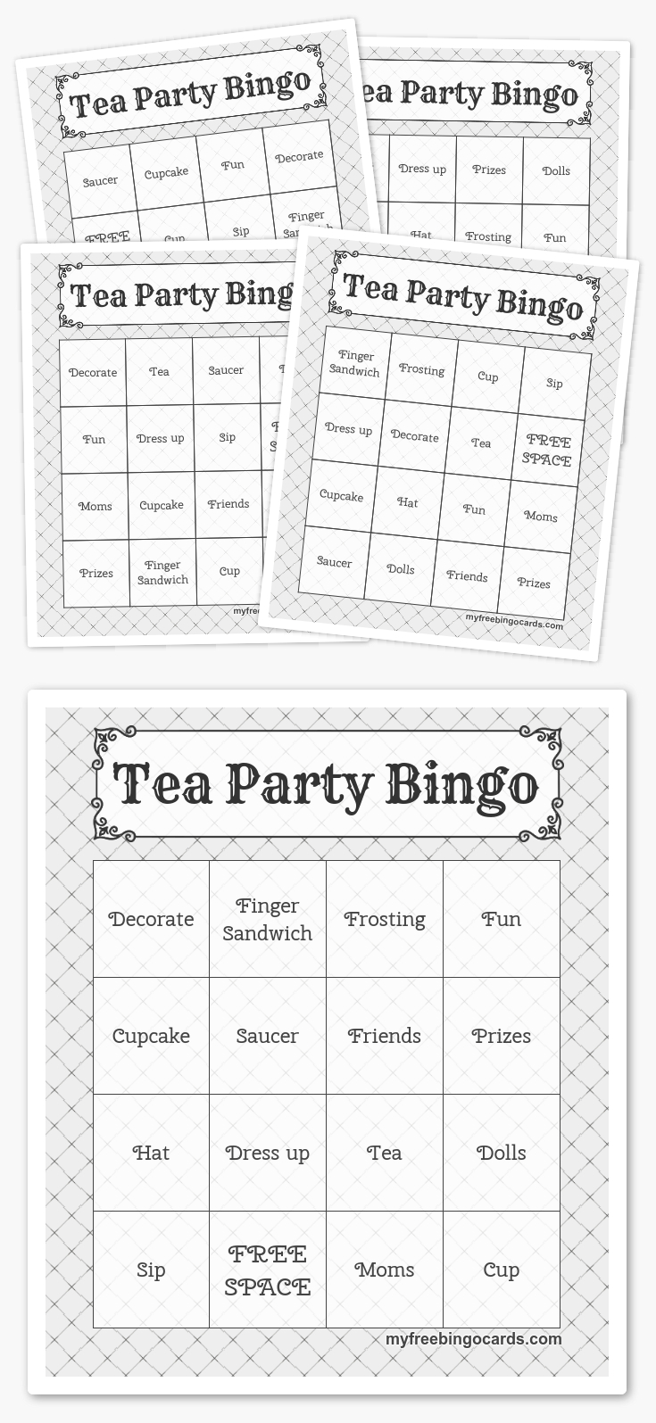 Free Printable Bingo Cards In 2019 | Printables | Harry Potter Bday - Free Printable Tea Party Games