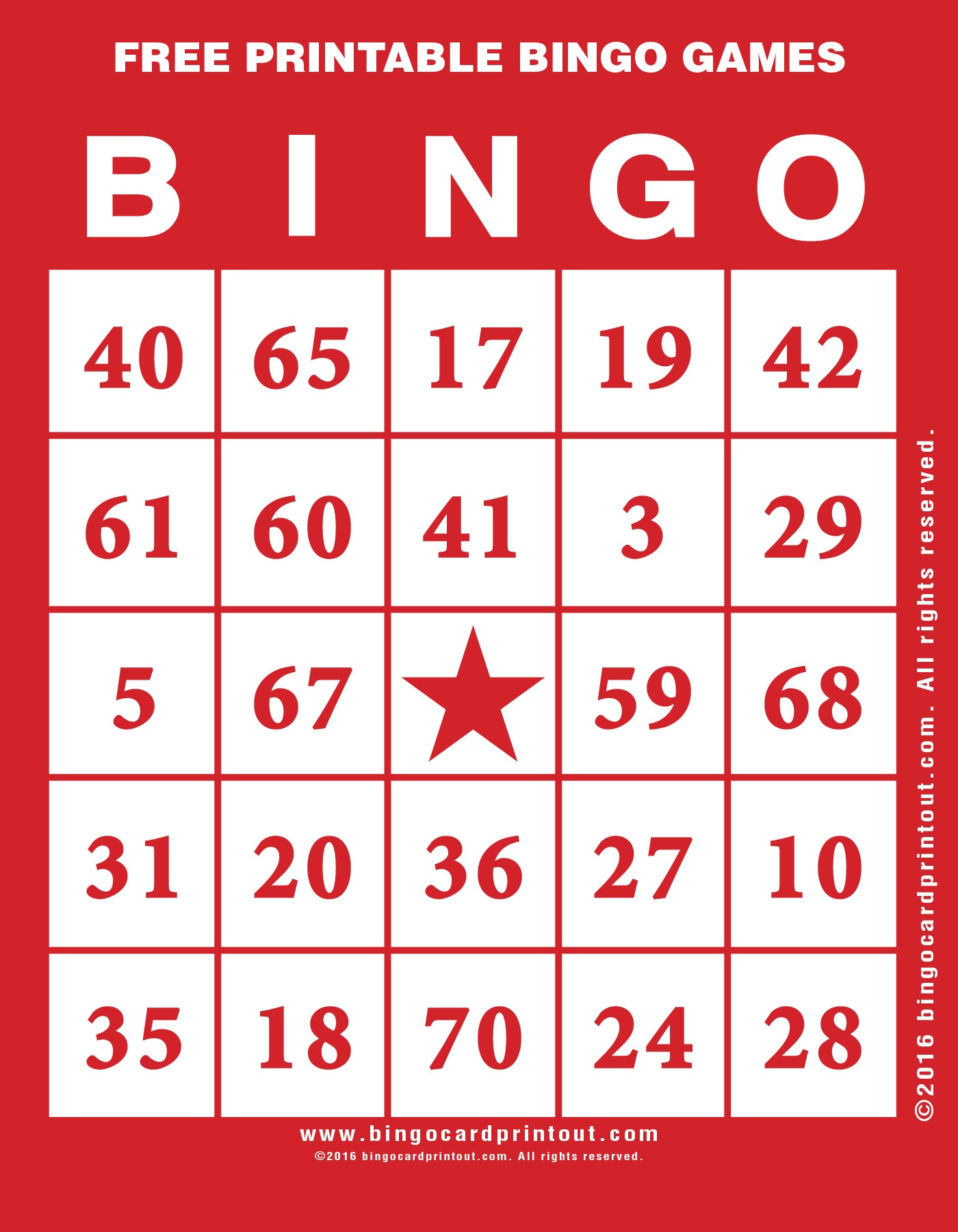 Free Printable Bingo Games - Bingocardprintout - Free Printable Bingo Games