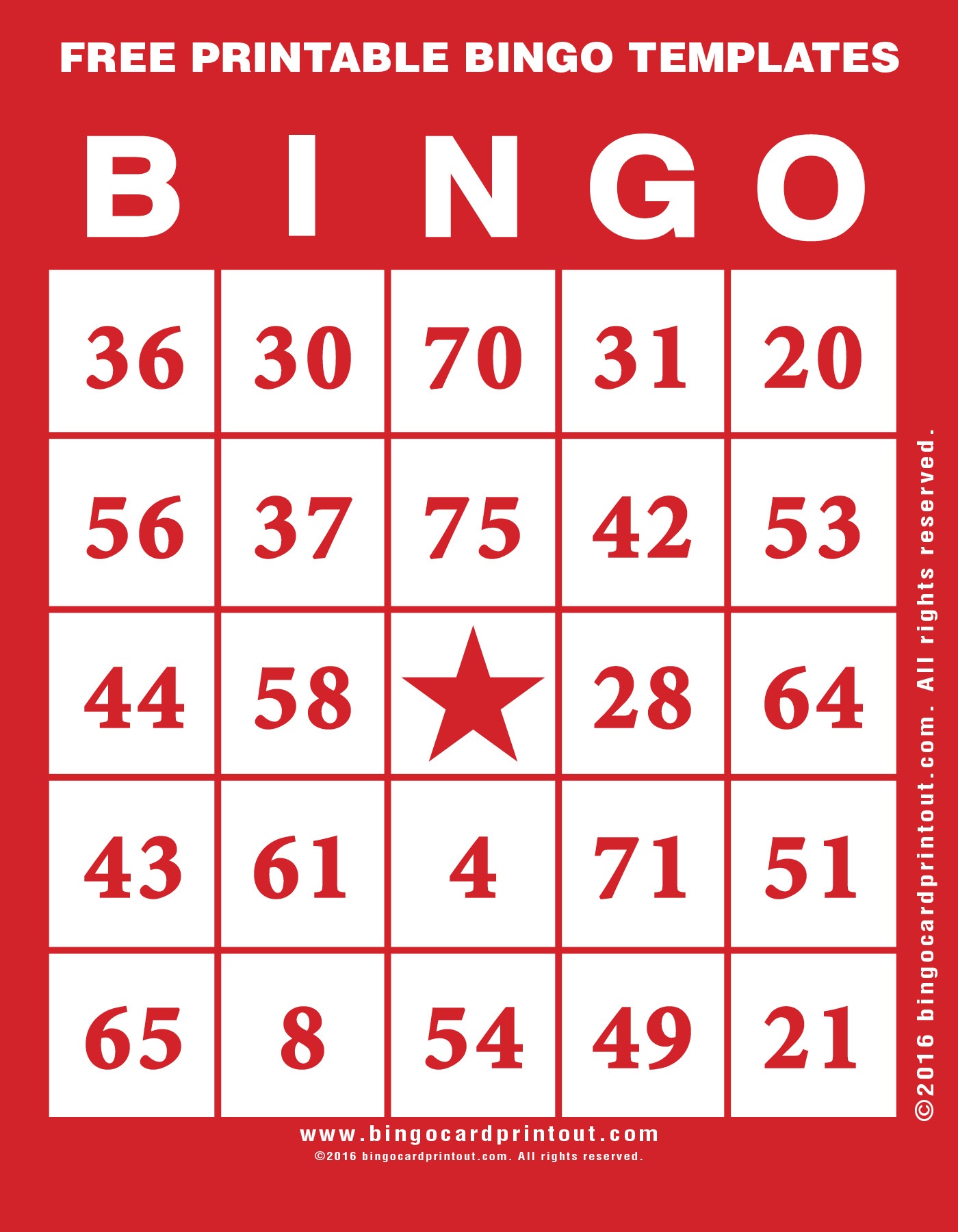 Free Printable Bingo Templates - Bingocardprintout - Free Bingo Patterns Printable