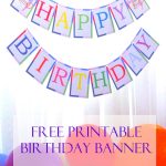 Free Printable Birthday Banner   Free Printable Happy Birthday Banner