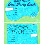 Free Printable Birthday Pool Party Invitations — Birthday Invitation   Free Printable Pool Party Birthday Invitations