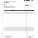 Free Printable Blank Invoice Sheet Templates Word Template Sample   Free Printable Blank Invoice
