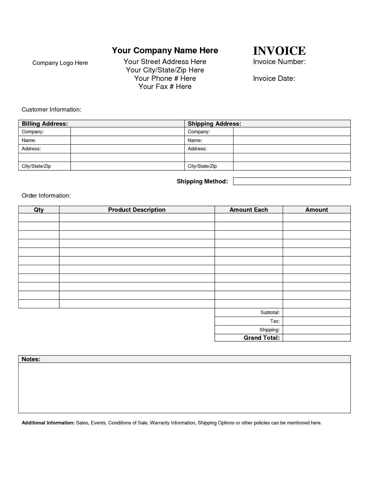 Free Printable Customer Information Sheets Free Printable