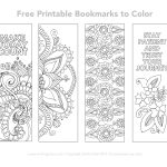 Free Printable Bookmarks To Color | Inspirational | Free Printable   Free Printable Christmas Bookmarks To Color
