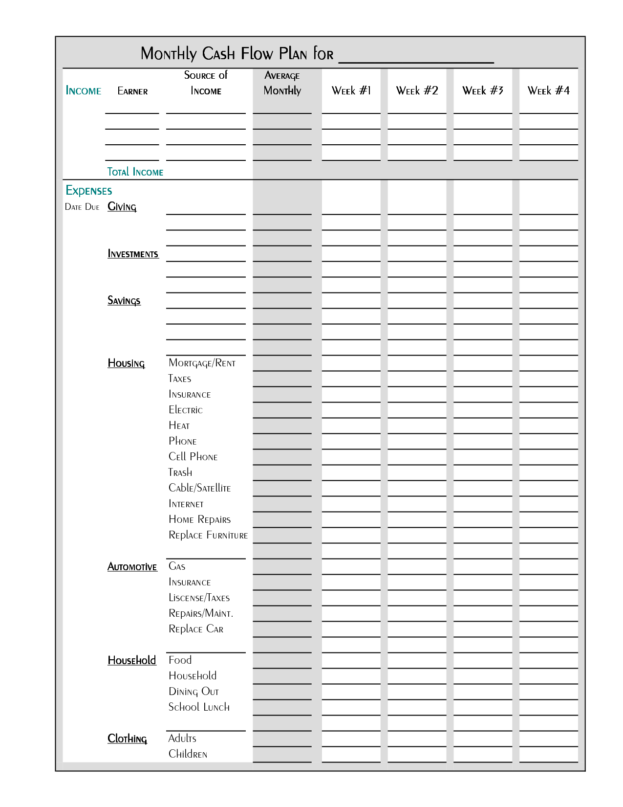 Free Printable Budget Worksheet Template | Tips &amp;amp; Ideas | Monthly - Free Budget Printable Template