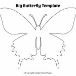 Free Printable Butterfly Templates   Simple Mom Project   Free Printable Butterfly Cutouts