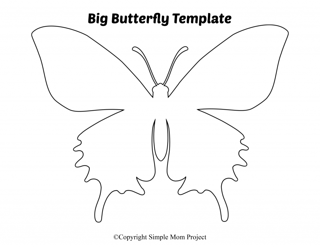 Free Printable Butterfly Templates - Simple Mom Project - Free Printable Butterfly Cutouts