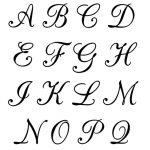 Free Printable Calligraphy Letters | Calligraphy | Alphabet Stencils   Free Printable Calligraphy Letter Stencils
