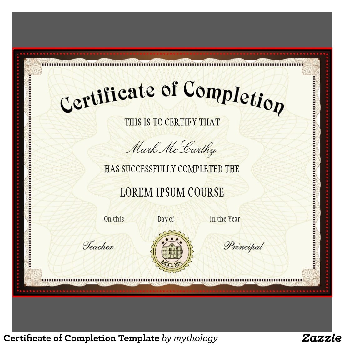 Certificate Of Completion Template Free Printable Free Printable