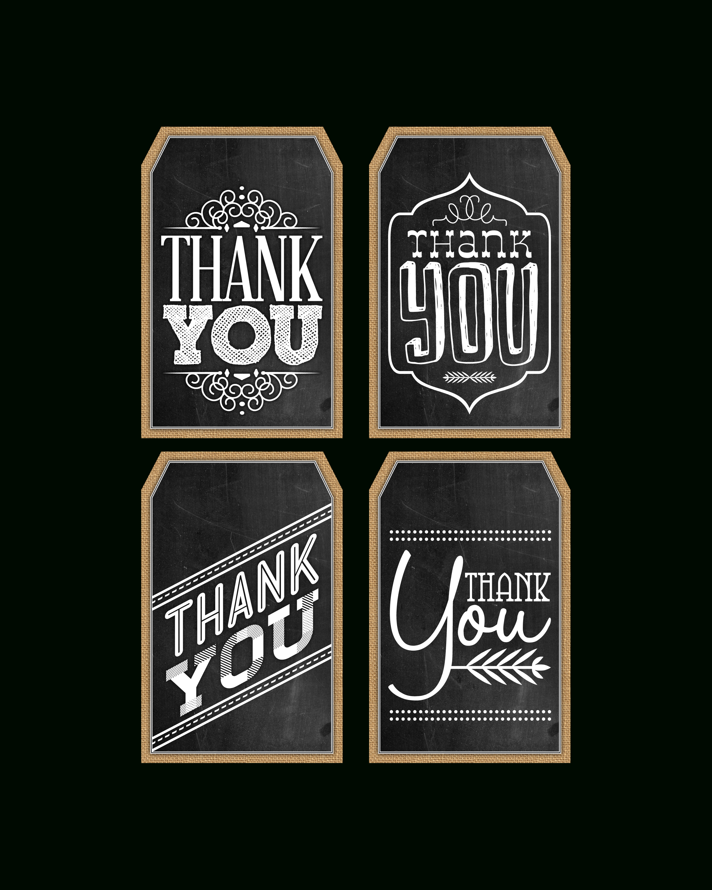 Free Printable Chalkboard Thank You Tags | The Cottage Market - Thank You For Coming Free Printable Tags