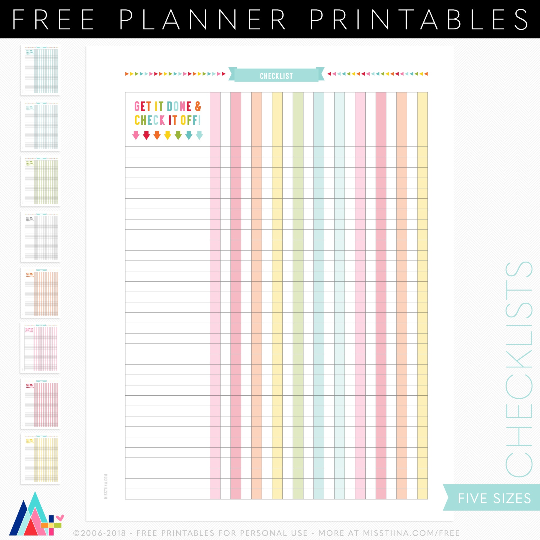 Free Printable Checklists | Acme Of Skill - Free Printable Checklist