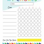 Free Printable   Chore Chart For Kids | Ogt Blogger Friends | Chore   Free Printable Job Charts For Preschoolers