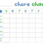 Free Printable Chore Charts For Toddlers   Frugal Fanatic   Free Printable Chore List For Teenager